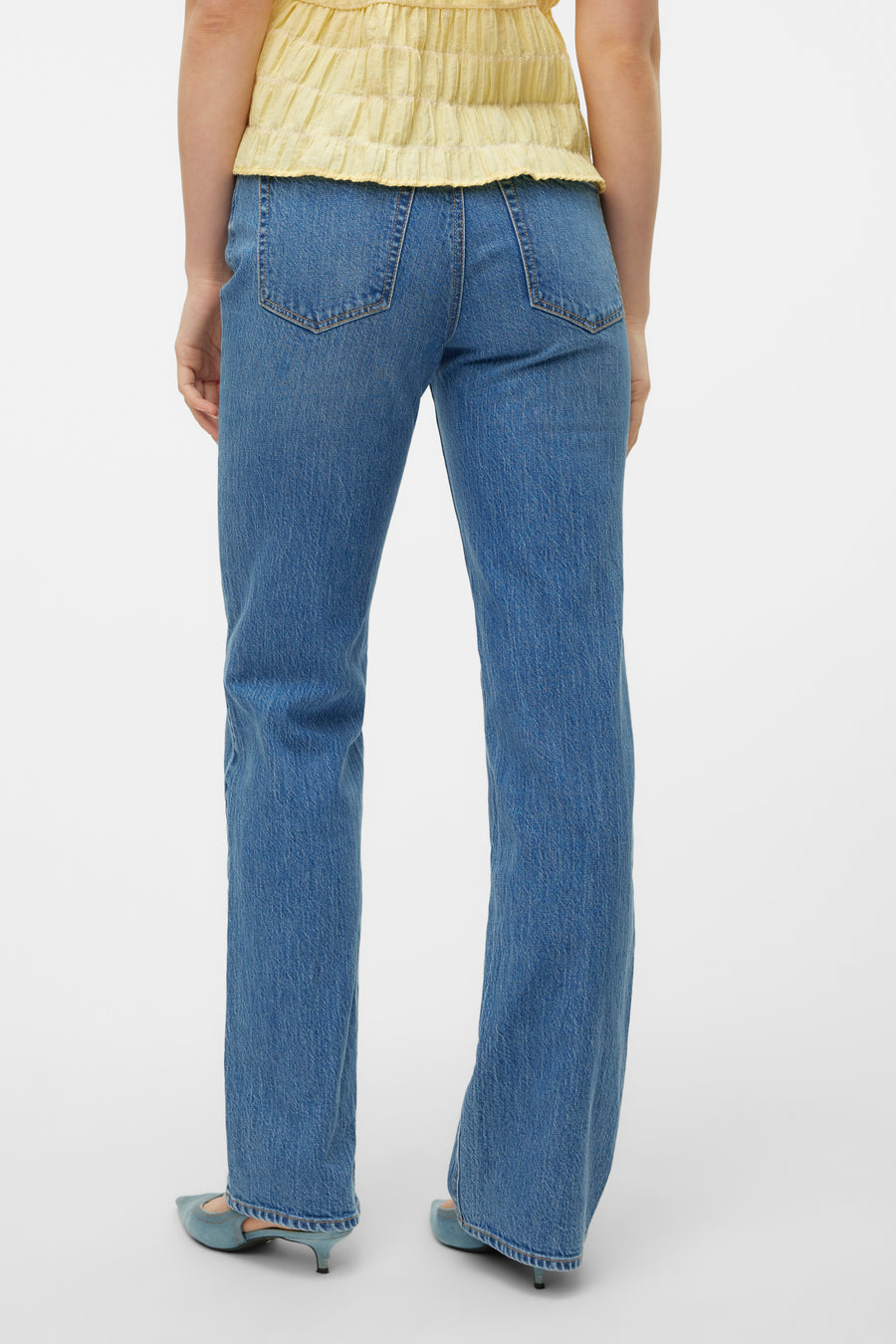 TESSA STRAIGHT - mid blue denim - VERO MODA®