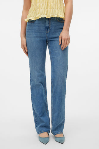 TESSA STRAIGHT - mid blue denim - VERO MODA®