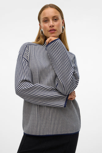 Pull à col roulé - bleu - VERO MODA®