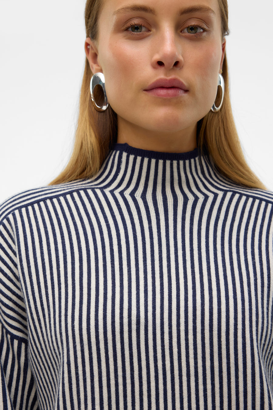 Pull à col roulé - bleu - VERO MODA®