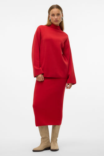 VMGOLD LS HIGHNECK PINSTRIPE PULLOVER GA