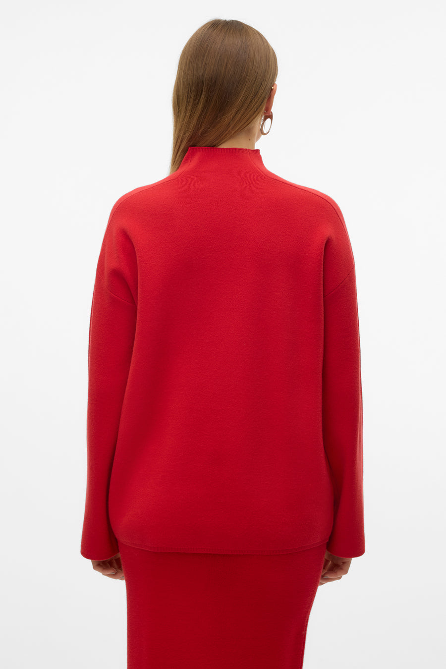 Pull à col roulé - rouge - VERO MODA®