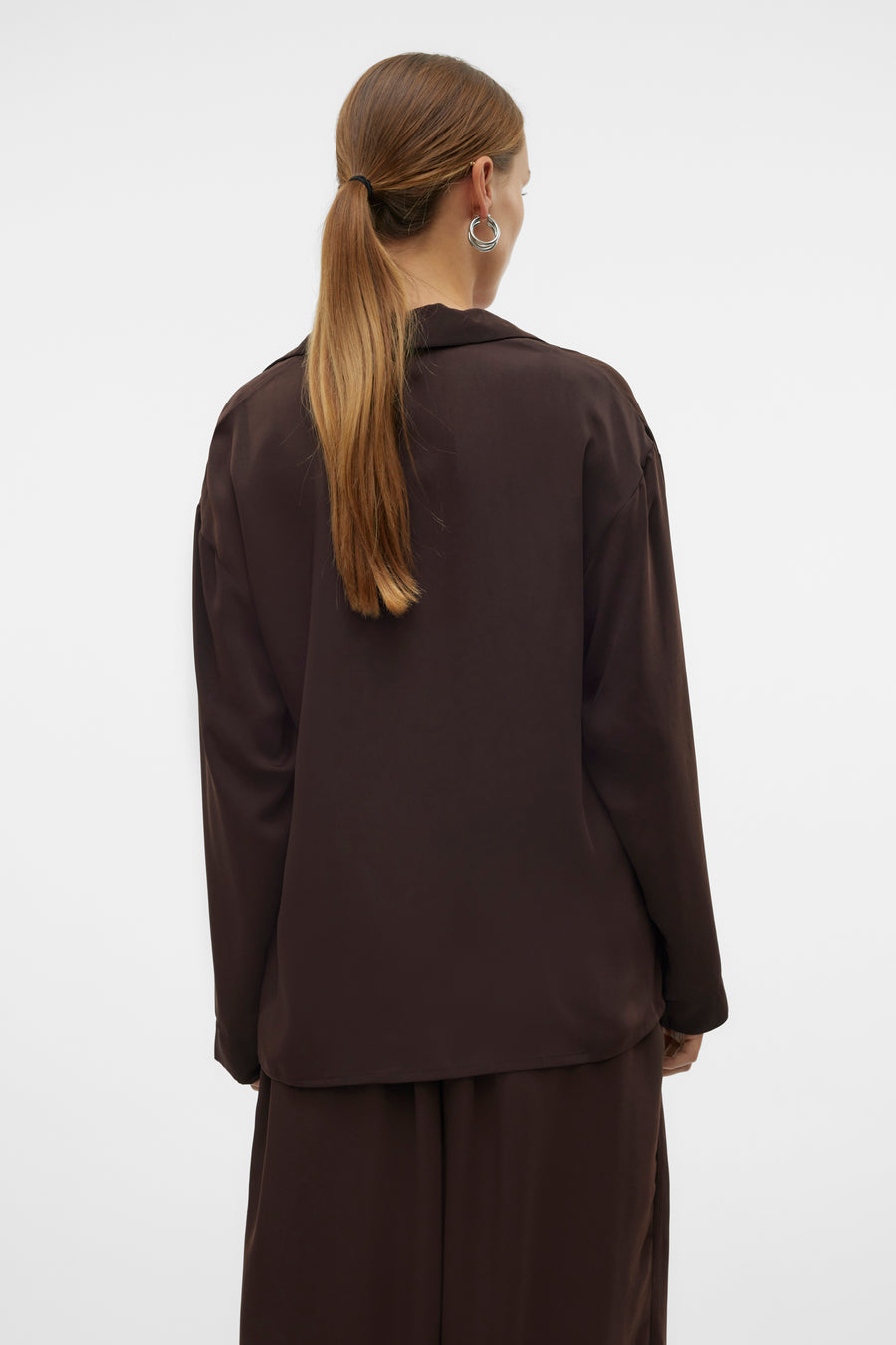 Chemise à manches longues - brun - VERO MODA® - 3