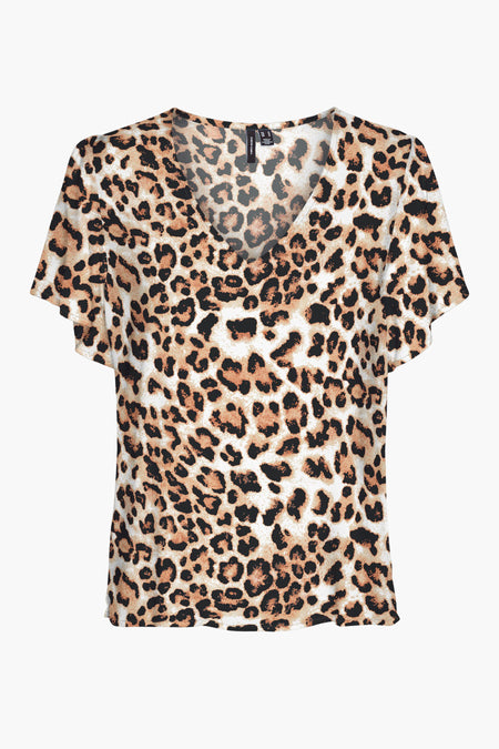 VMEASY JOY V-NECK SS BLOUSE WVN GA WM