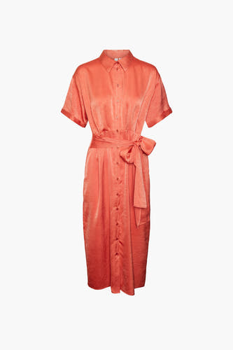 Robe à manches courtes - rouge