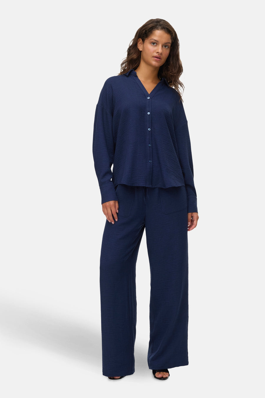Pantalon coloré - bleu - VERO MODA®