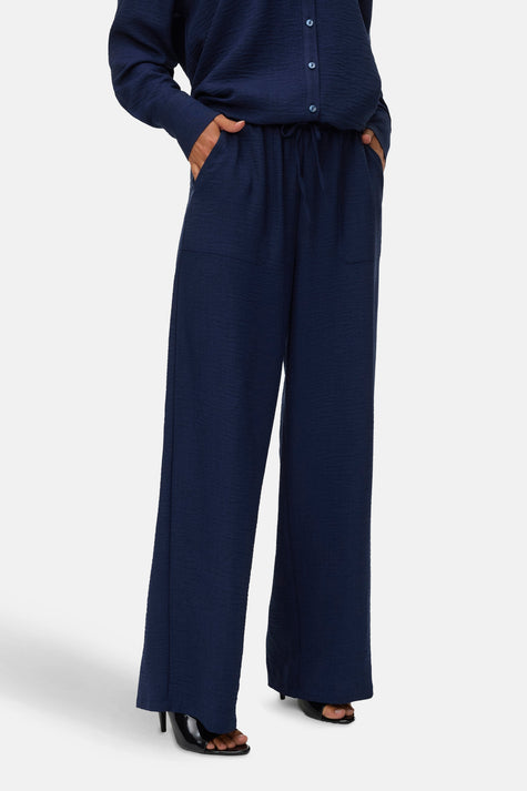 VMMELANEY HW LOOSE PANT WVN NOOS