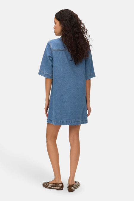 VMFENJA 2/4 SHORT DENIM DRESS GA NOOS