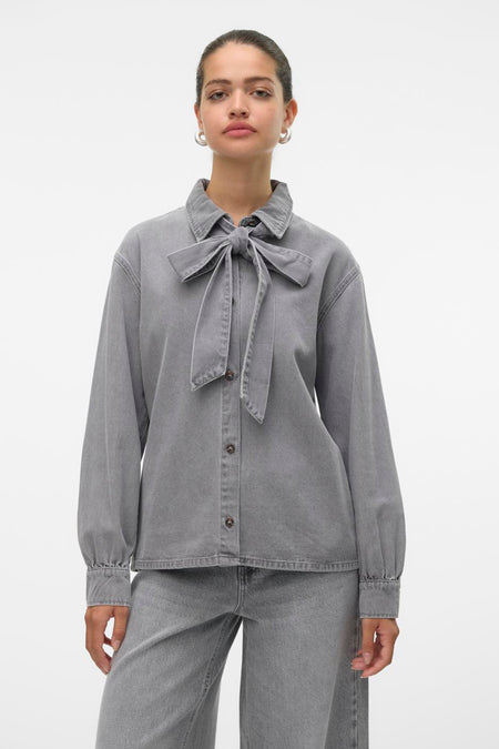 VMPAIGE LS BOW DNM SHIRT GU216