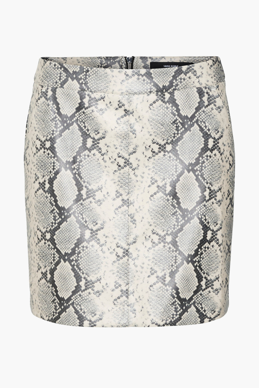 Short skirt in multicolor from VERO MODA, with snake print and back zip closure.