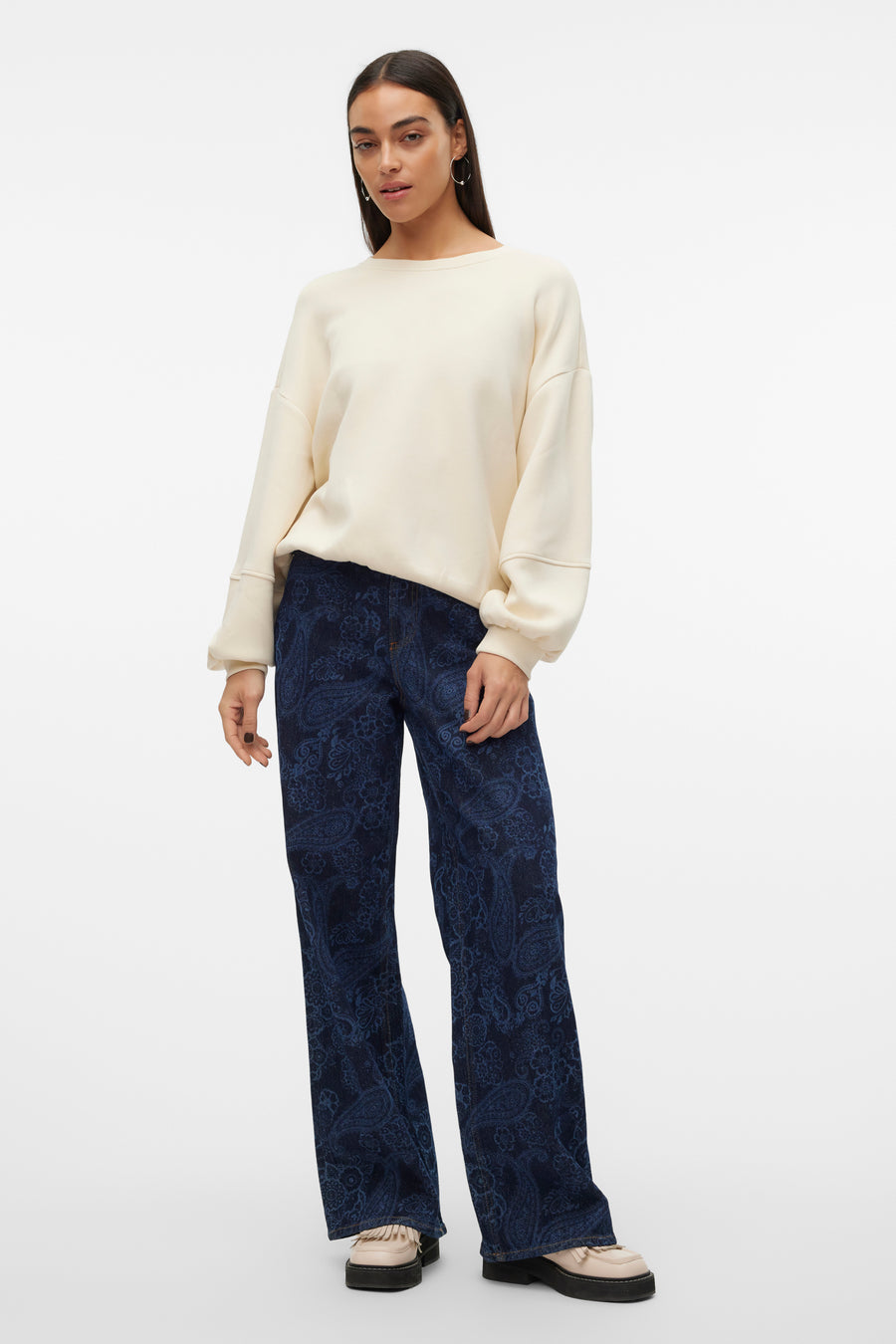 VMROCCA L/S O-NECK SWEAT JRS EXP BTQ GA - VERO MODA®