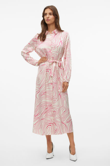 VMROBIN L/S SHIRT 7/8 DRESS W EXP BTQ GA
