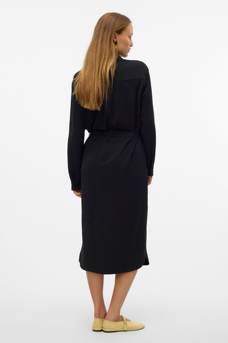 VMALVA L/S CALF SHIRT DRESS WVN GA