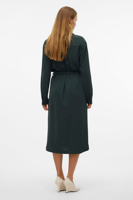 VMALVA L/S CALF SHIRT DRESS WVN GA
