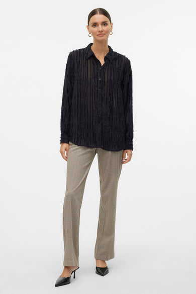 Chemise à manches longues - noir