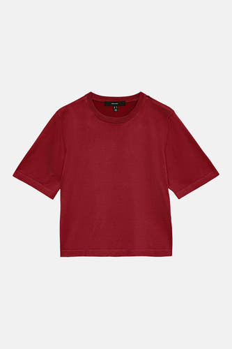 Pull col O - rouge