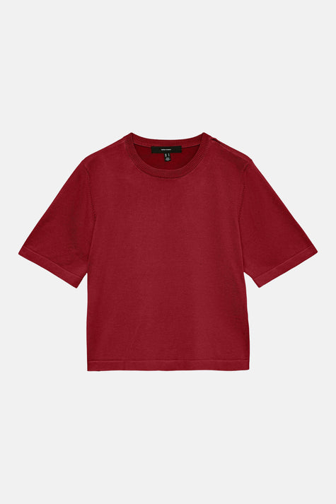 Pull col O - rouge