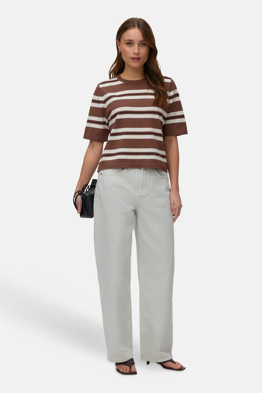 Pull col O - brun