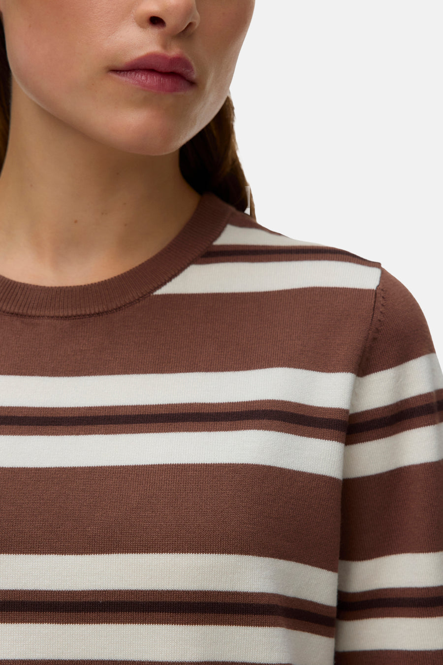 Pull col O - brun