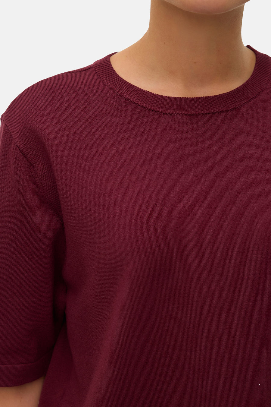 Pull à col rond - Bordeaux - VERO MODA®