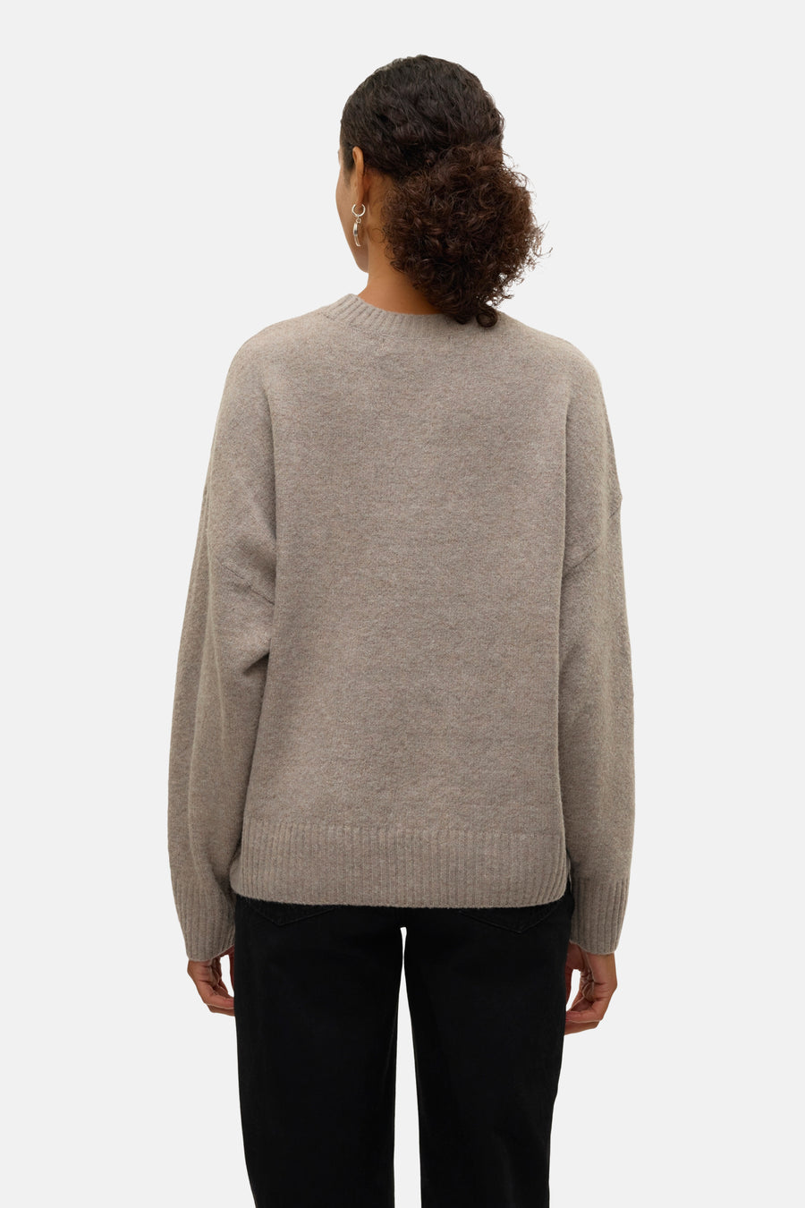 Pull à col rond - brun - VERO MODA®