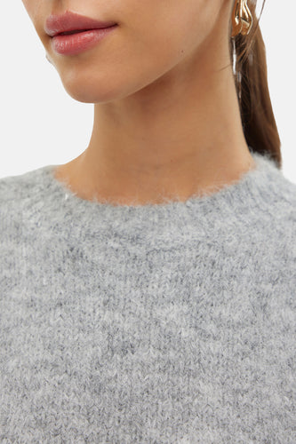 Pull à col rond - gris - VERO MODA®