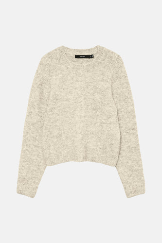 Pull à col rond - écru - VERO MODA®