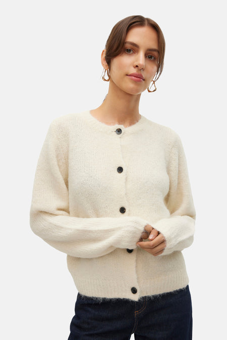 VMNOVAH LS O-NECK BUTTON CARDI GA NOOS