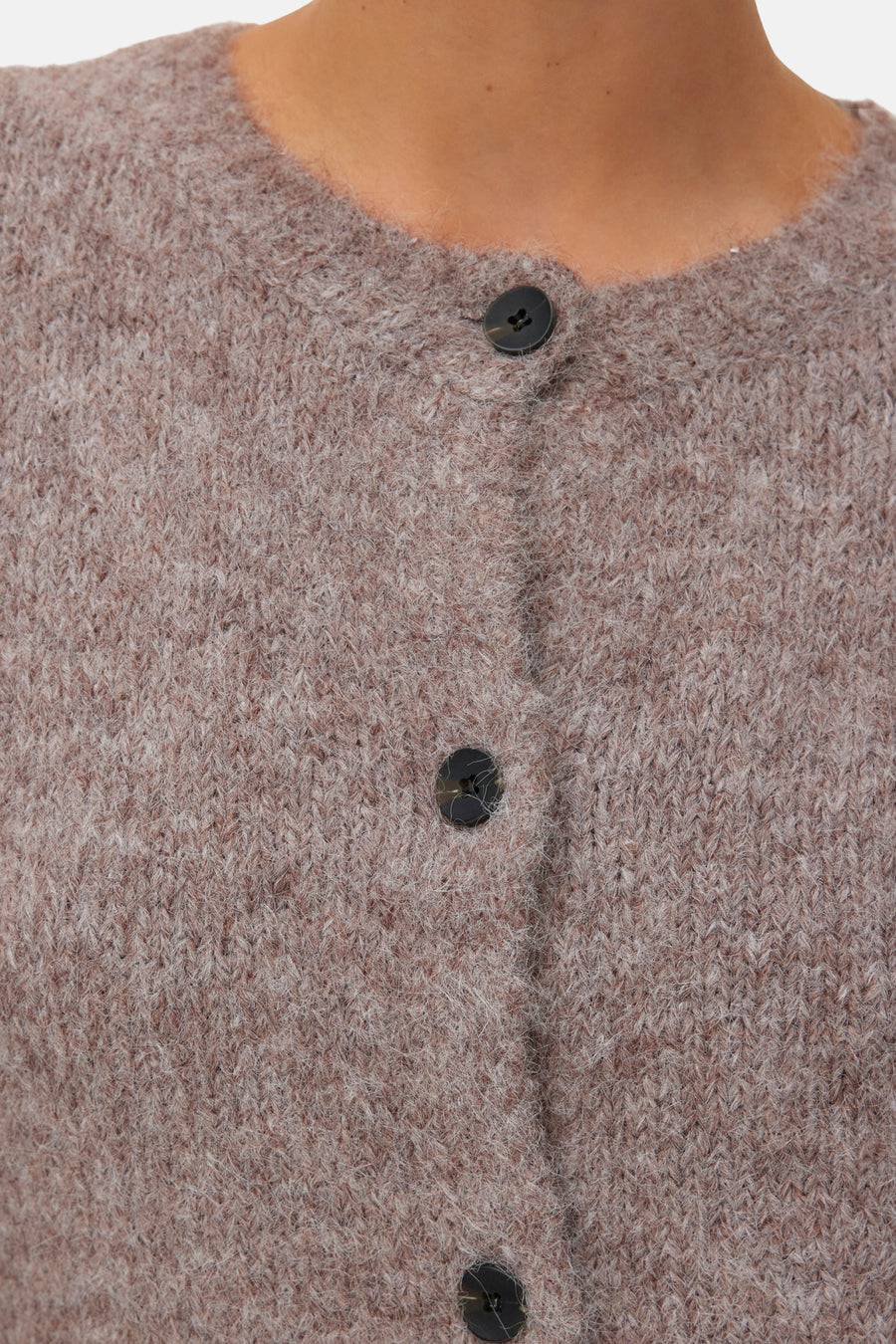 Cardigan - Brown Lentil