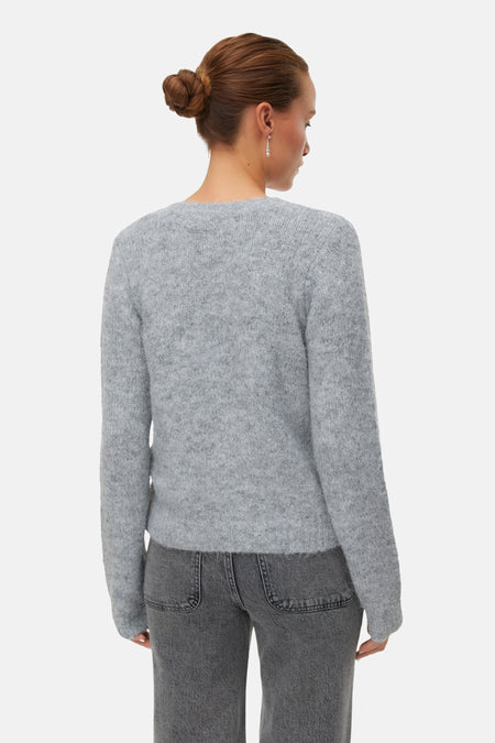 VMNOVAH LS O-NECK BUTTON CARDI GA NOOS