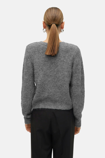 VMNOVAH LS O-NECK BUTTON CARDI GA NOOS