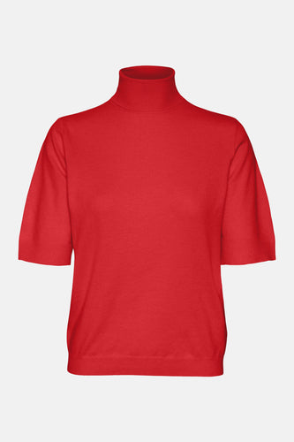 Pull à col roulé - rouge - VERO MODA®