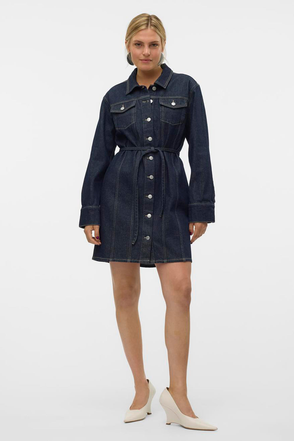 Robes manches longues Dark blue denim - VERO MODA®