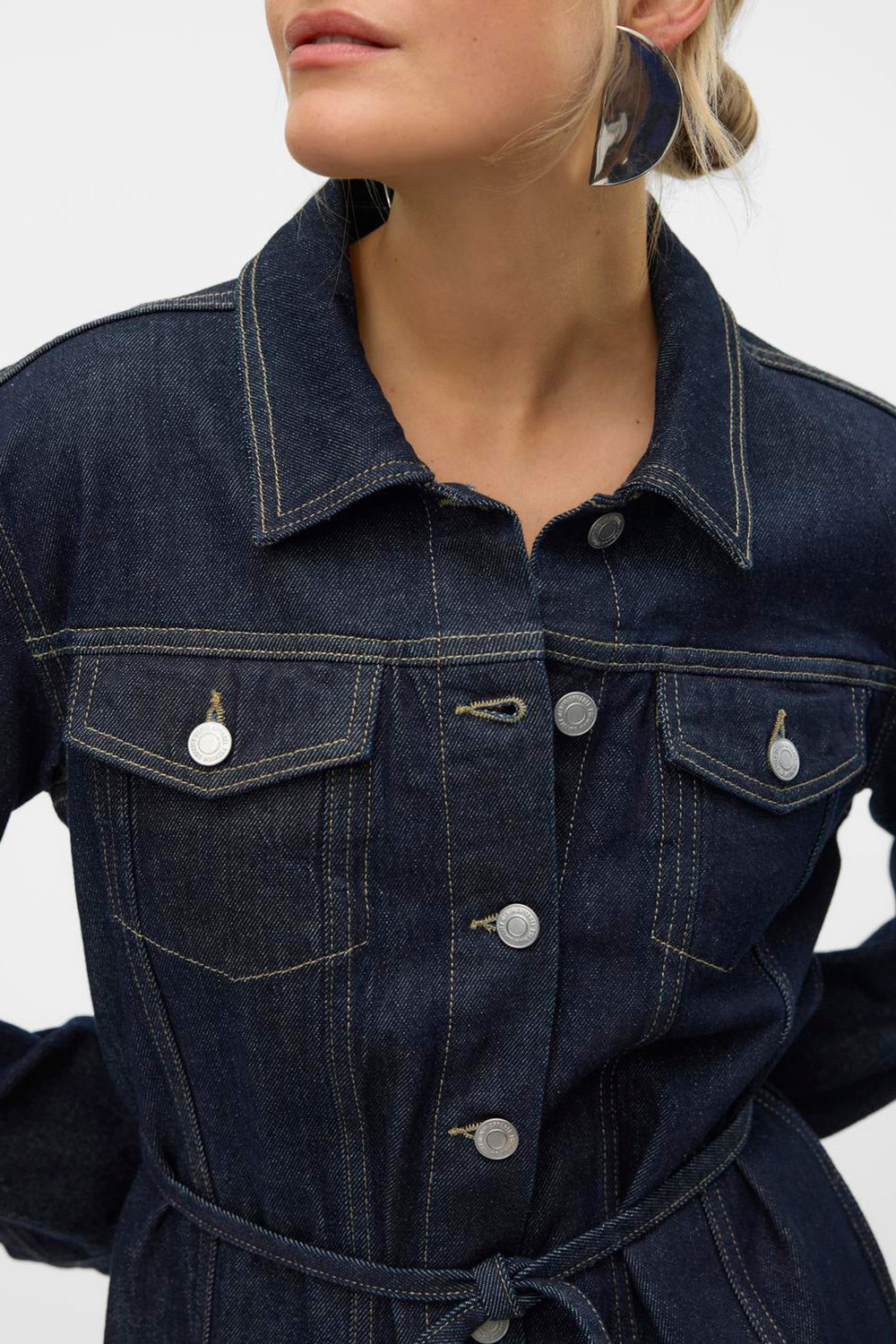 Robes manches longues Dark blue denim - VERO MODA®