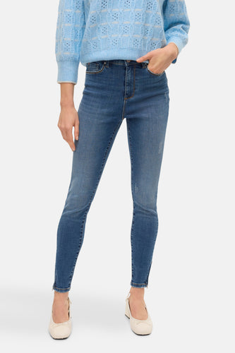 Pull à col rond - bleu - VERO MODA®