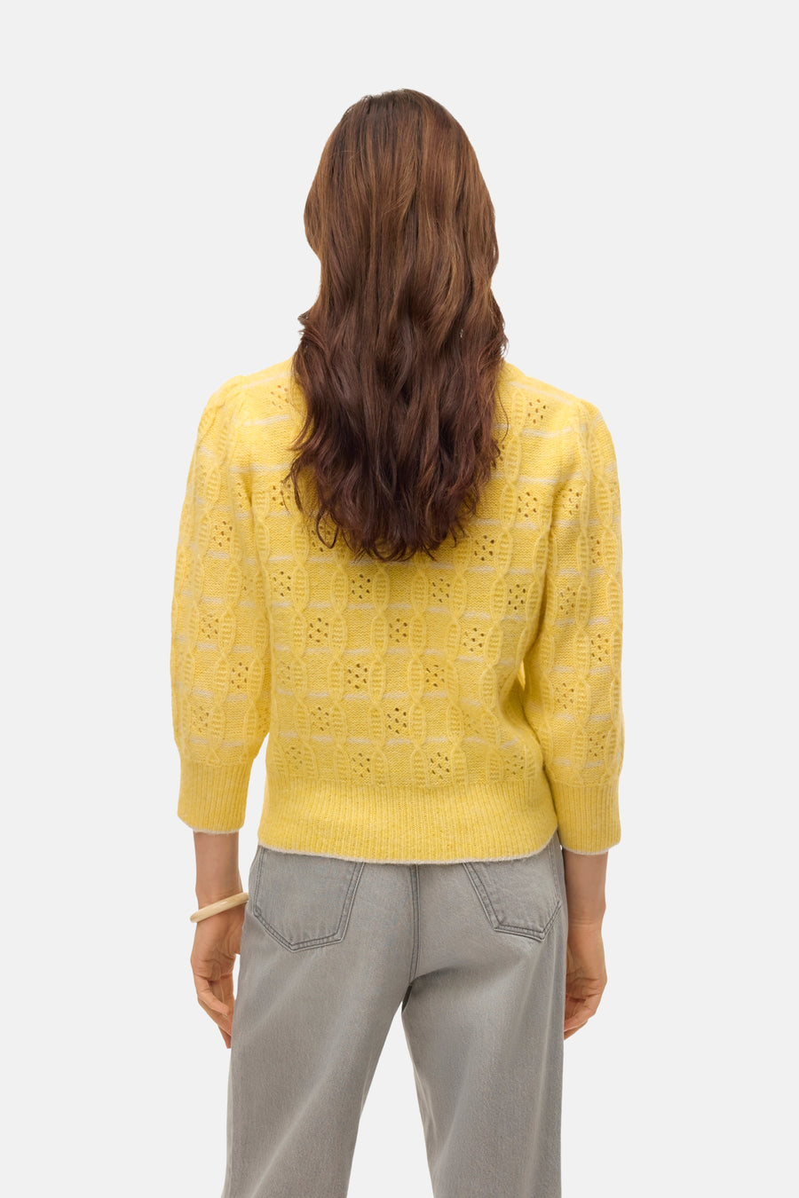 VMNEWLEONOR 3/4 O-NECK PULLOVER GA BOO - VERO MODA®