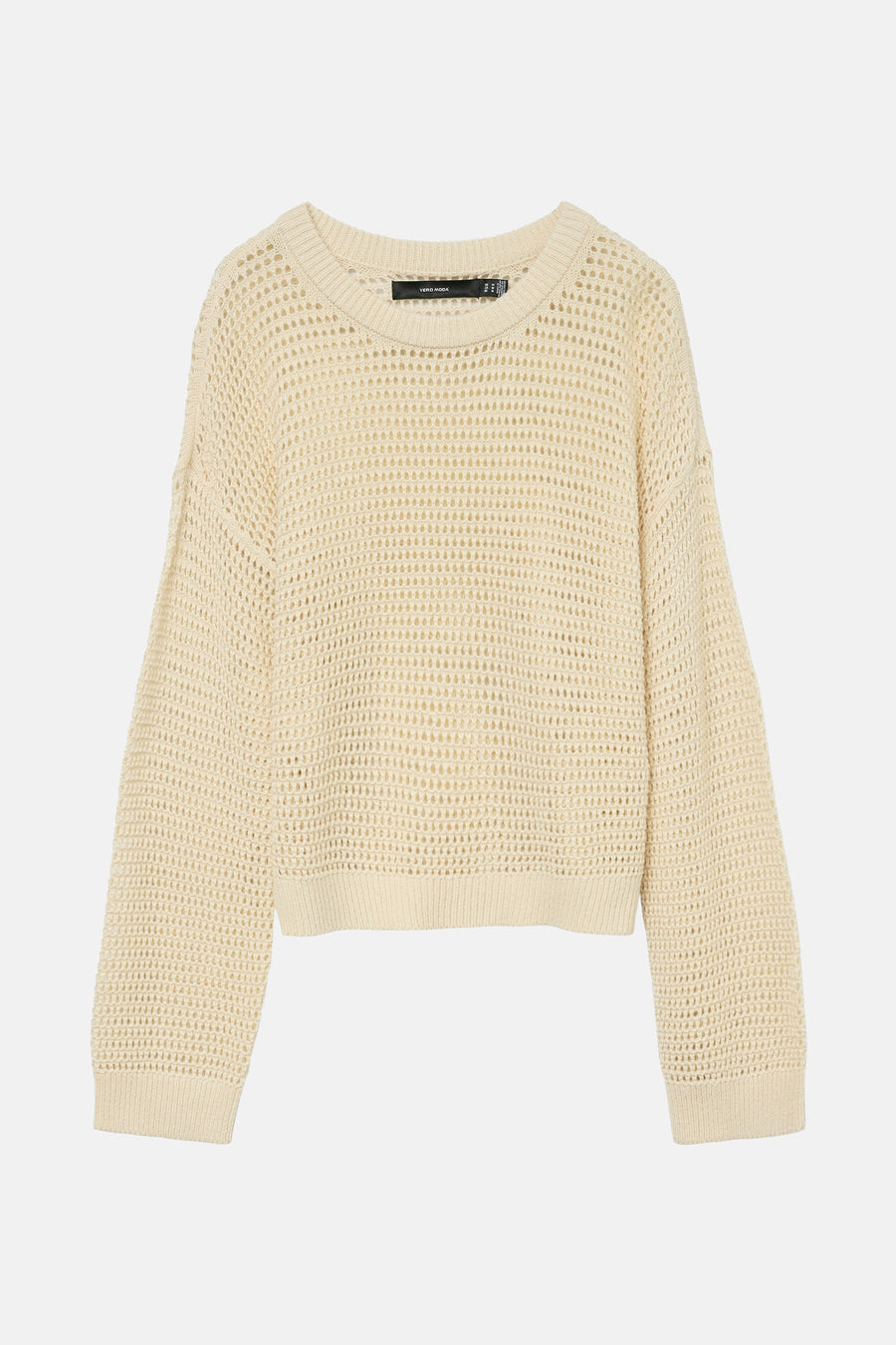 Pull à col rond - beige