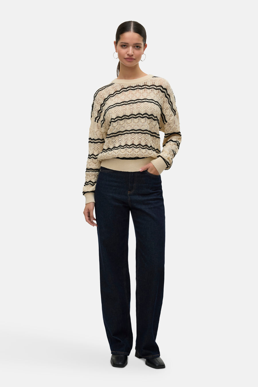 VMBELLA LS O-NECK PULLOVER GA BOO - VERO MODA®