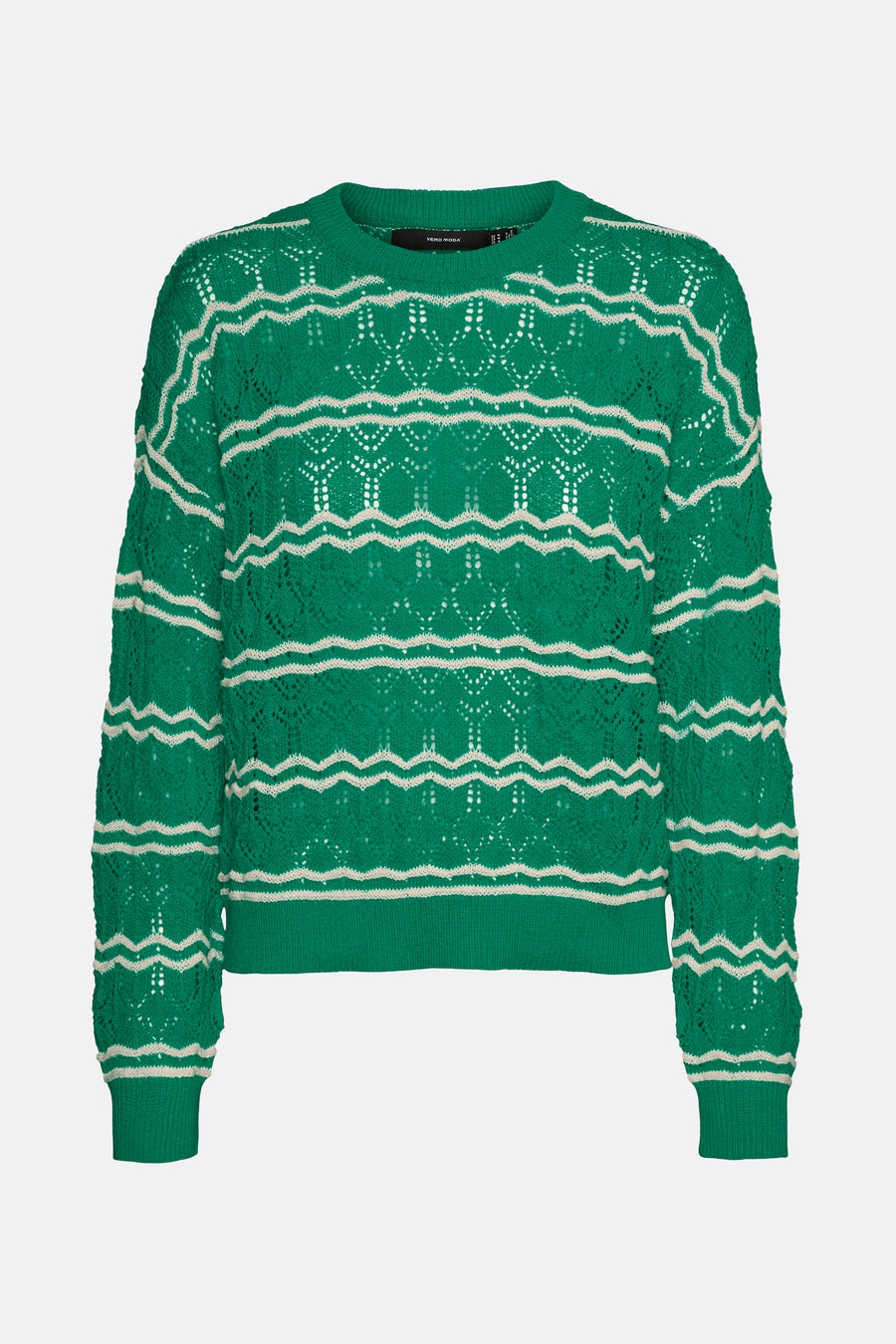 Pull à col rond - vert - VERO MODA®