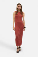 VMNEWVERENA SL O-NECK CALF DRESS BOO