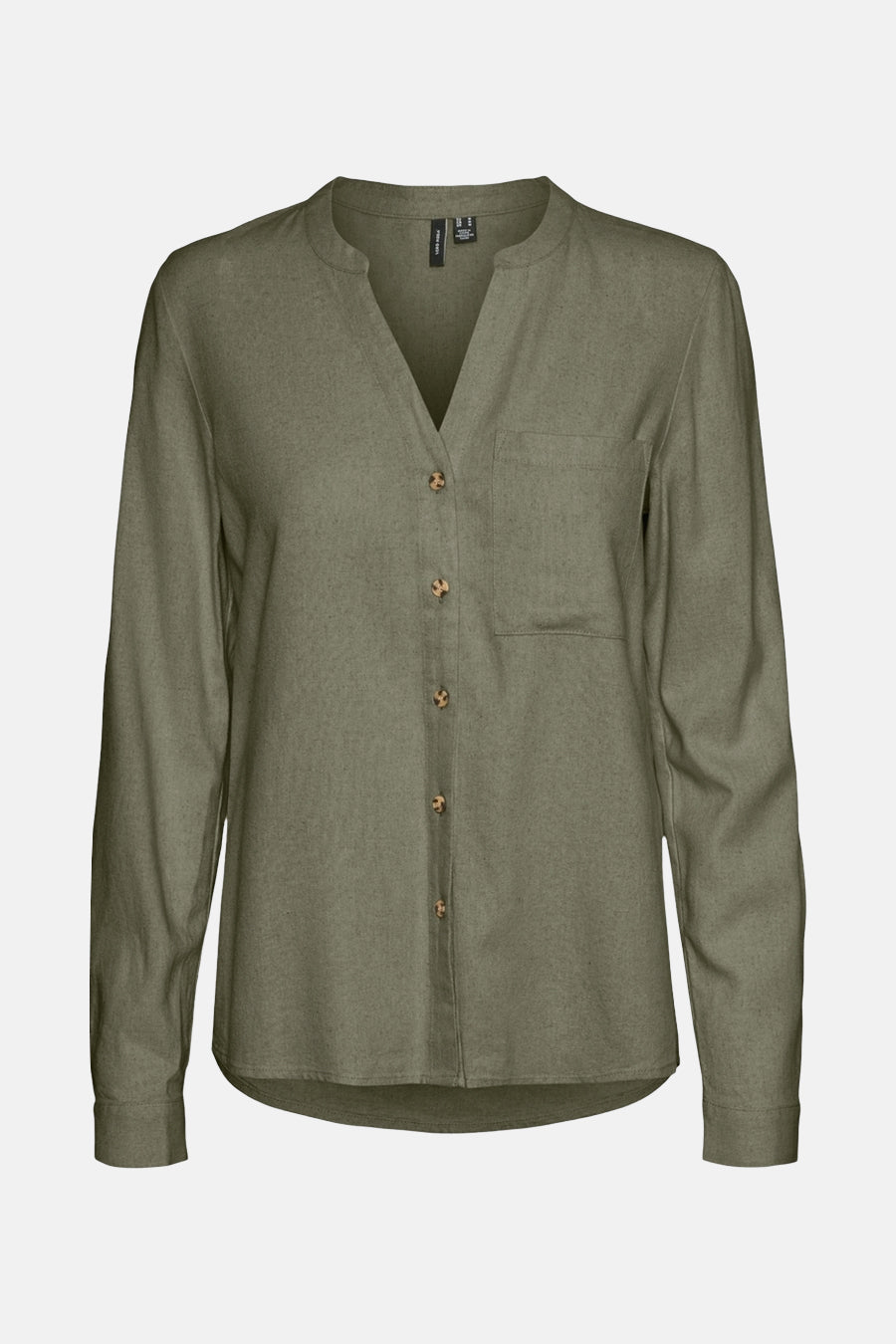 VMMYMILO L/S V-NECK SHIRT WVN GA