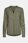 VMMYMILO L/S V-NECK SHIRT WVN GA