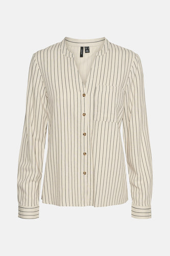 Chemise à manches longues - Beige - VERO MODA® - 6