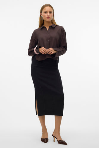 Jupe longue - black denim - VERO MODA®