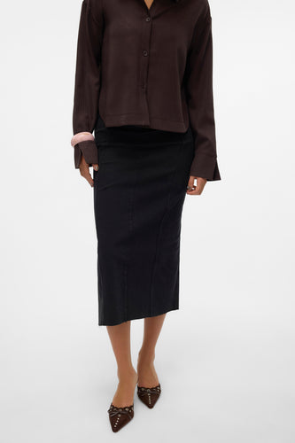 Jupe longue - black denim - VERO MODA®