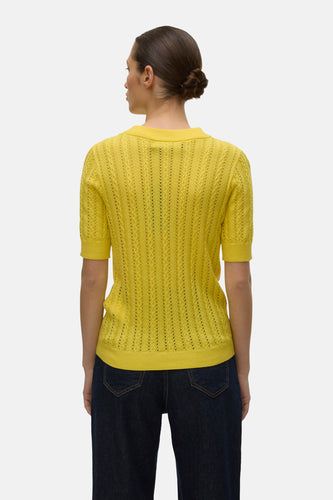 Pull à col rond - jaune - VERO MODA®