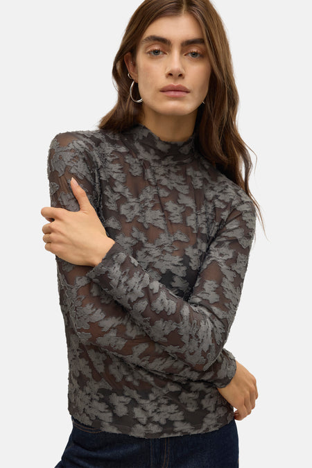 T-shirt à manches longues - gris