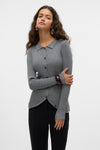 VMWILLOW LS POLO CARDIGAN VIP