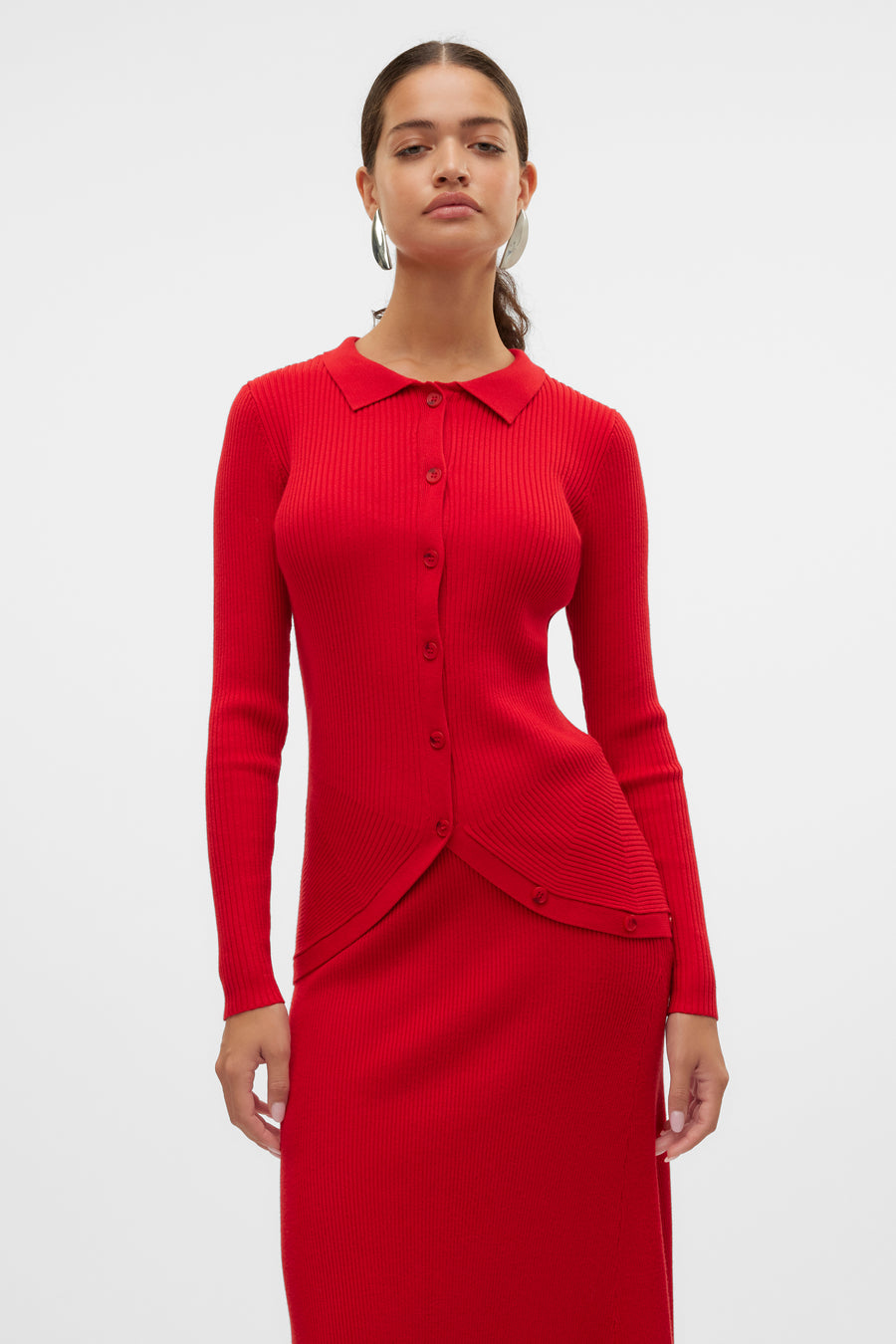 VMWILLOW LS POLO CARDIGAN VIP