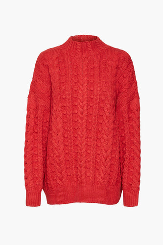 Pull à col rond - rouge - VERO MODA®